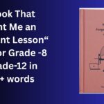 A Book That Taught Me an Important Lesson - Essay