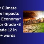 How Climate Change Impacts the U.S. Economy - essay
