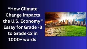 Read more about the article How Climate Change Impacts the U.S. Economy – Essay for Grade 12 Students in Simple English | How Climate Change Impacts the U.S. Economy – Essay for class 12 Students in Simple English