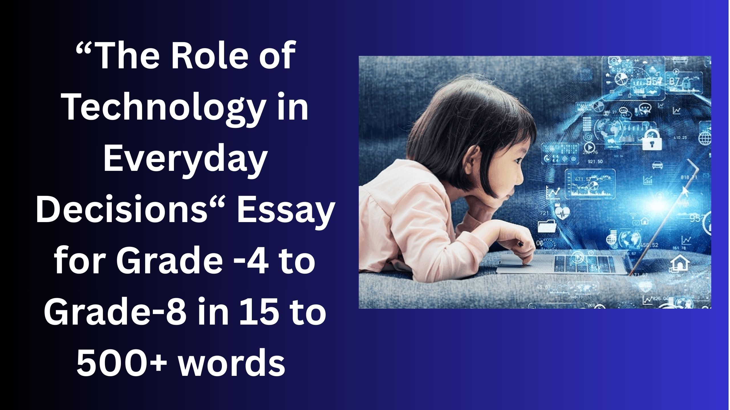 You are currently viewing The Role of Technology in Everyday Decisions – Essay for Class 4-12 Students in Simple English